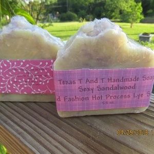 Old Fashion Sexy Sandlewood Lye Soap Bars 5.25oz